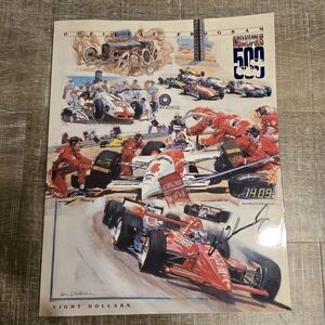 1994 Indy 500 Program signed by race winner Al Unser Jr
